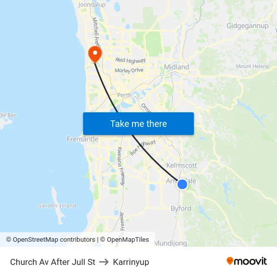 Church Av After Jull St to Karrinyup map