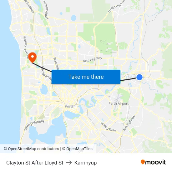 Clayton St After Lloyd St to Karrinyup map