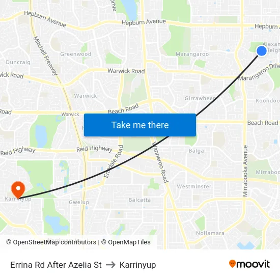 Errina Rd After Azelia St to Karrinyup map