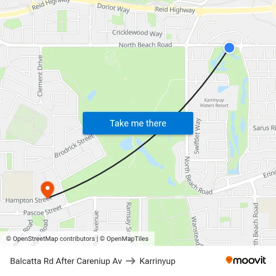 Balcatta Rd After Careniup Av to Karrinyup map