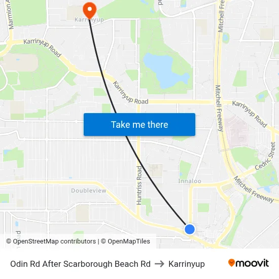 Odin Rd After Scarborough Beach Rd to Karrinyup map