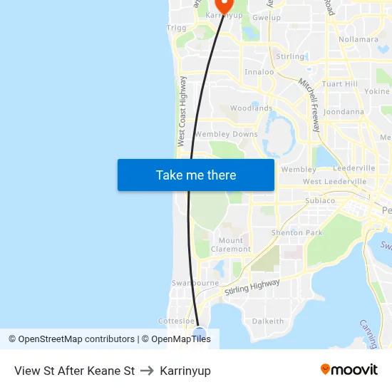 View St After Keane St to Karrinyup map
