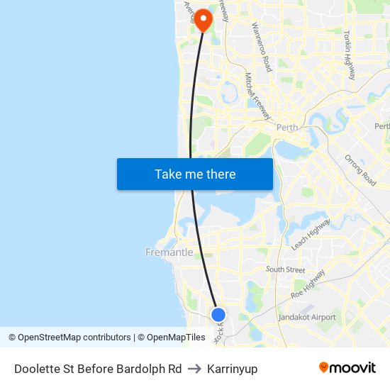 Doolette St Before Bardolph Rd to Karrinyup map