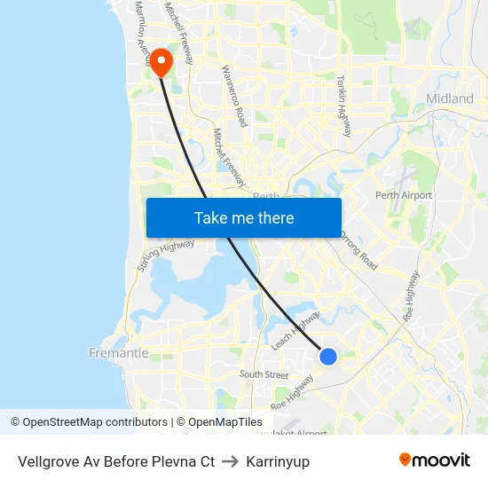 Vellgrove Av Before Plevna Ct to Karrinyup map