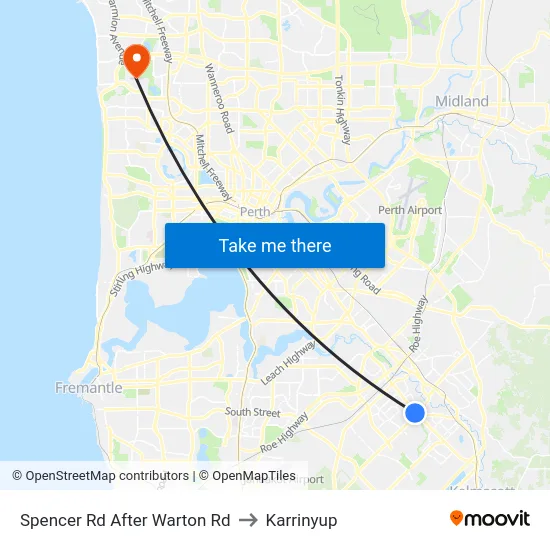 Spencer Rd After Warton Rd to Karrinyup map