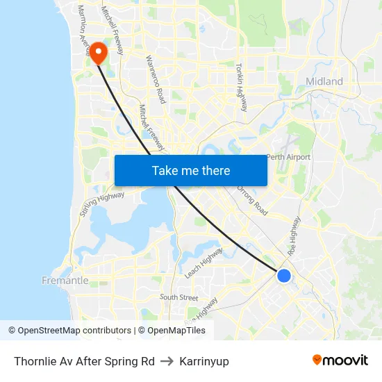 Thornlie Av After Spring Rd to Karrinyup map