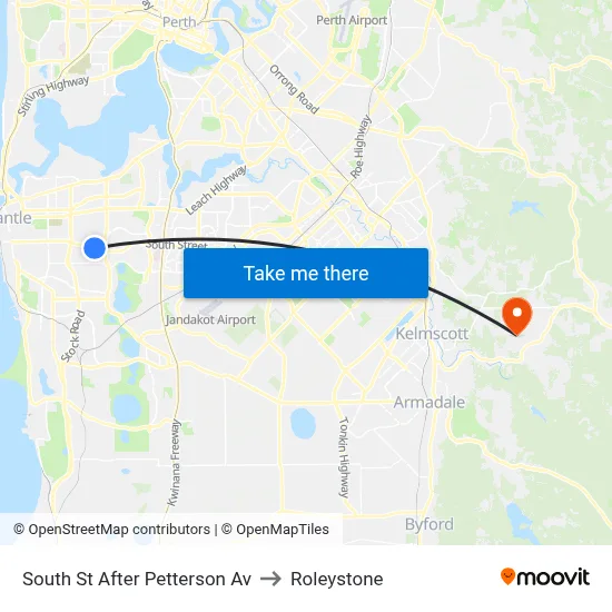 South St After Petterson Av to Roleystone map