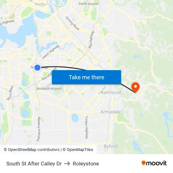 South St After Calley Dr to Roleystone map