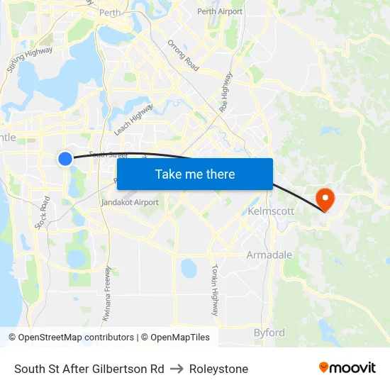 South St After Gilbertson Rd to Roleystone map