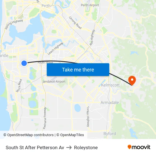 South St After Petterson Av to Roleystone map