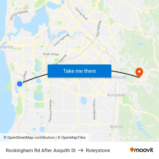 Rockingham Rd After Asquith St to Roleystone map