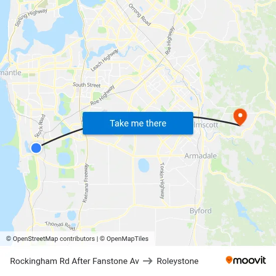 Rockingham Rd After Fanstone Av to Roleystone map
