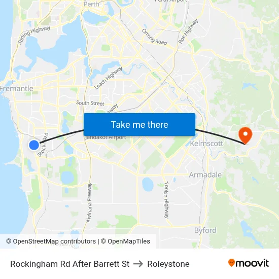 Rockingham Rd After Barrett St to Roleystone map