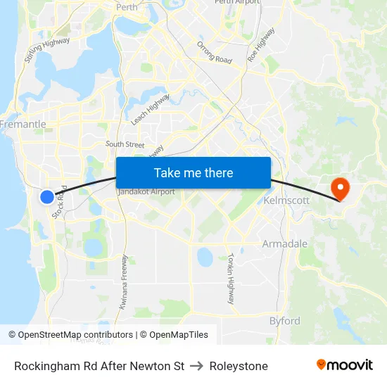 Rockingham Rd After Newton St to Roleystone map