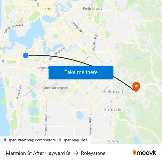 Marmion St After Hayward St to Roleystone map