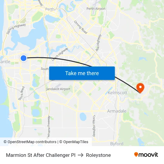 Marmion St After Challenger Pl to Roleystone map