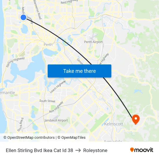 Ellen Stirling Bvd Ikea Cat Id 38 to Roleystone map