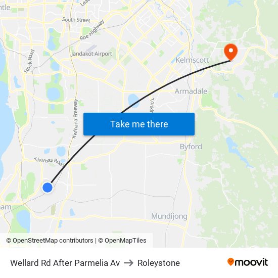 Wellard Rd After Parmelia Av to Roleystone map