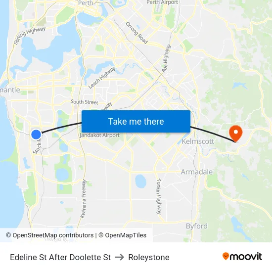 Edeline St After Doolette St to Roleystone map