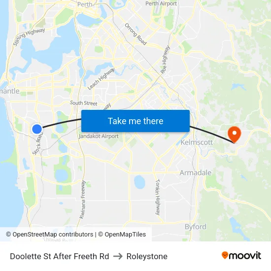 Doolette St After Freeth Rd to Roleystone map