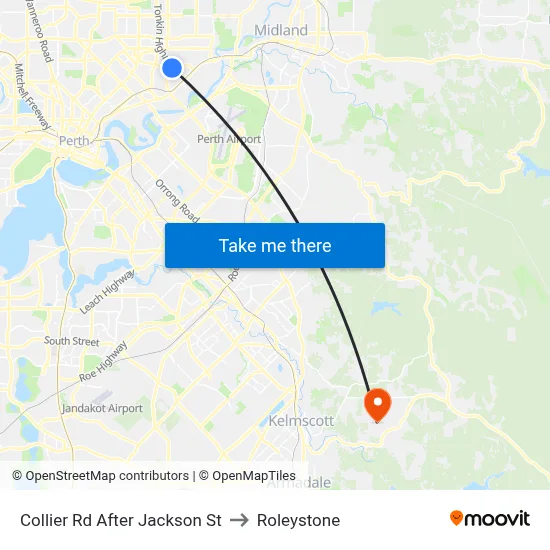 Collier Rd After Jackson St to Roleystone map