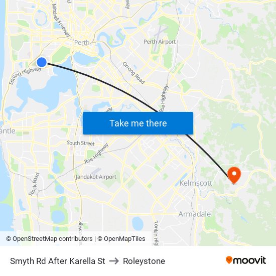 Smyth Rd After Karella St to Roleystone map