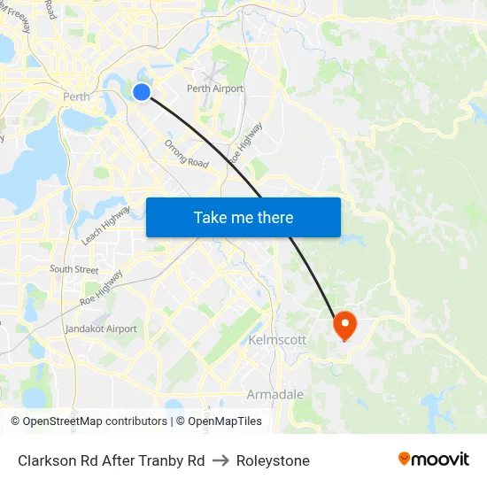 Clarkson Rd After Tranby Rd to Roleystone map