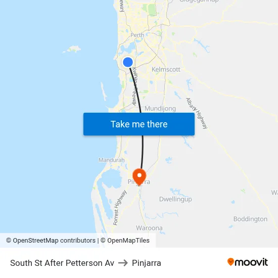South St After Petterson Av to Pinjarra map
