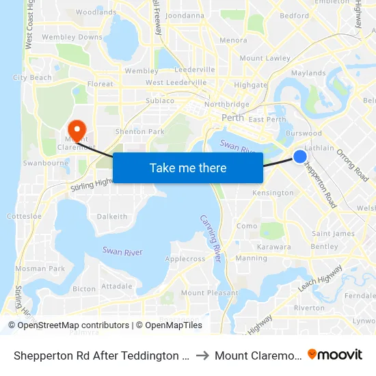 Shepperton Rd After Teddington Rd to Mount Claremont map