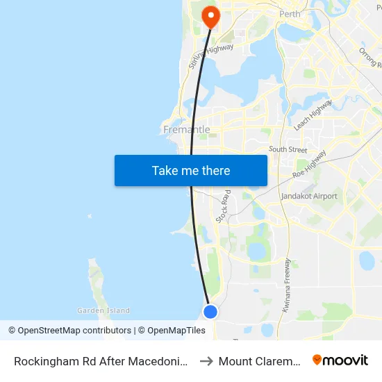 Rockingham Rd After Macedonia St to Mount Claremont map