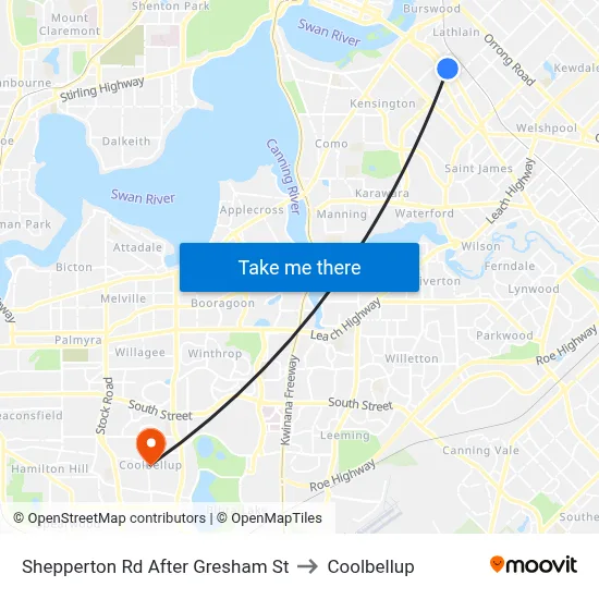 Shepperton Rd After Gresham St to Coolbellup map