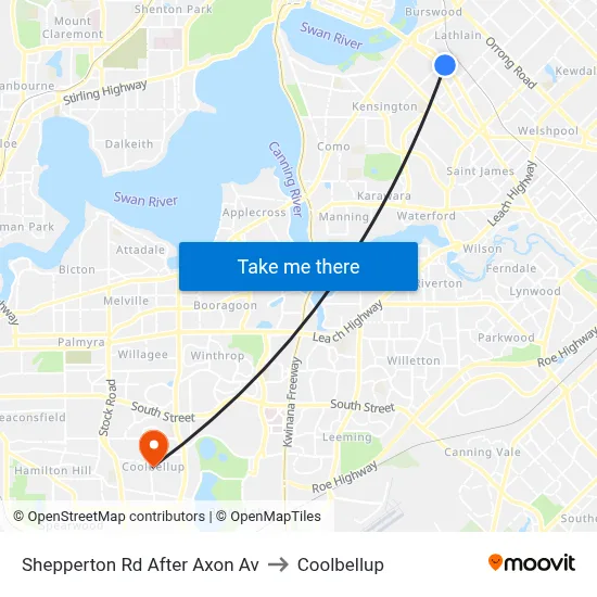 Shepperton Rd After Axon Av to Coolbellup map