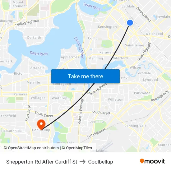 Shepperton Rd After Cardiff St to Coolbellup map