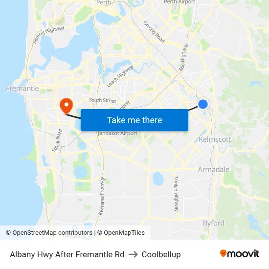 Albany Hwy After Fremantle Rd to Coolbellup map