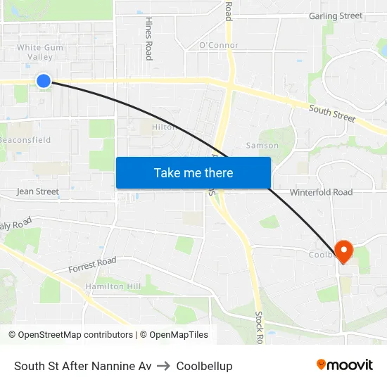 South St After Nannine Av to Coolbellup map