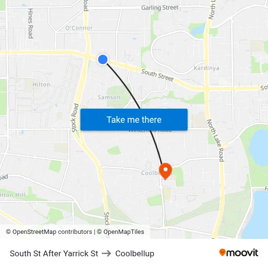South St After Yarrick St to Coolbellup map