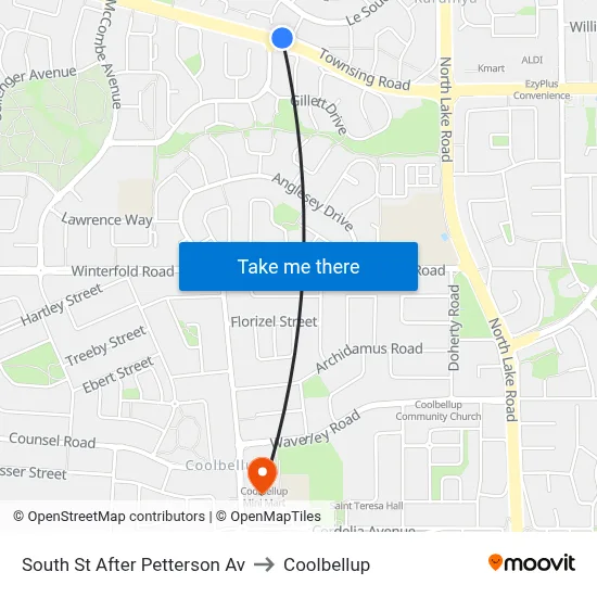 South St After Petterson Av to Coolbellup map