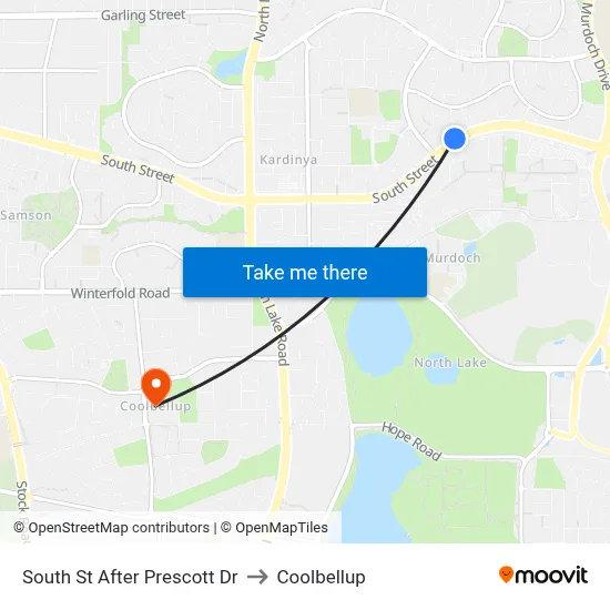 South St After Prescott Dr to Coolbellup map