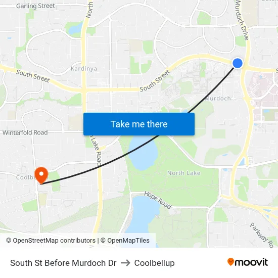 South St Before Murdoch Dr to Coolbellup map