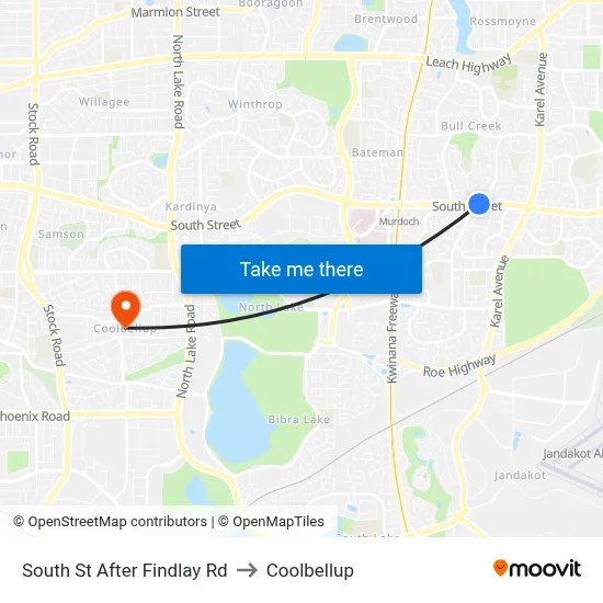 South St After Findlay Rd to Coolbellup map