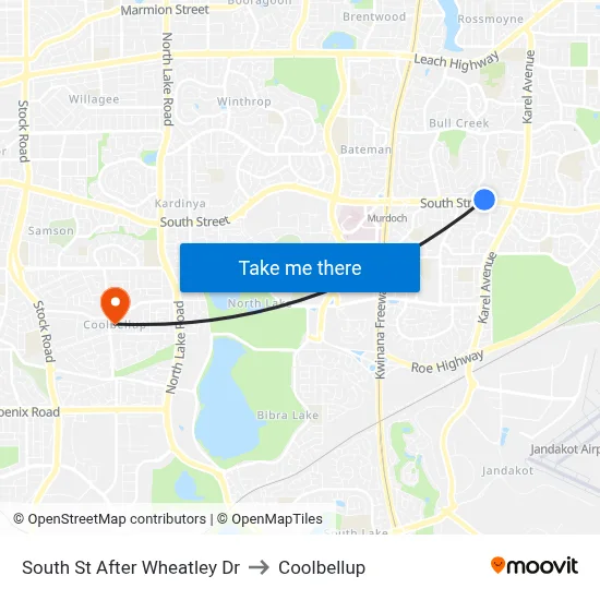 South St After Wheatley Dr to Coolbellup map