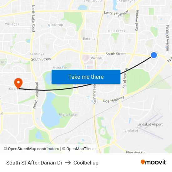 South St After Darian Dr to Coolbellup map