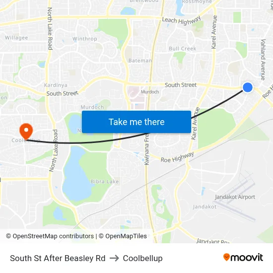 South St After Beasley Rd to Coolbellup map