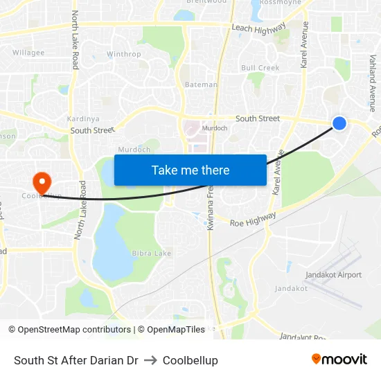 South St After Darian Dr to Coolbellup map