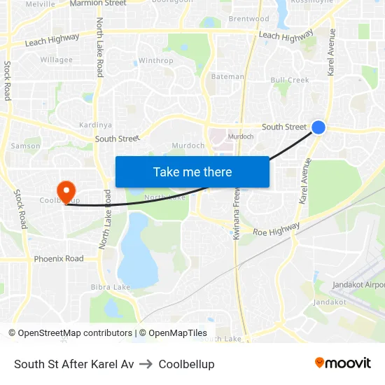 South St After Karel Av to Coolbellup map