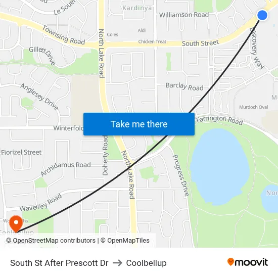 South St After Prescott Dr to Coolbellup map