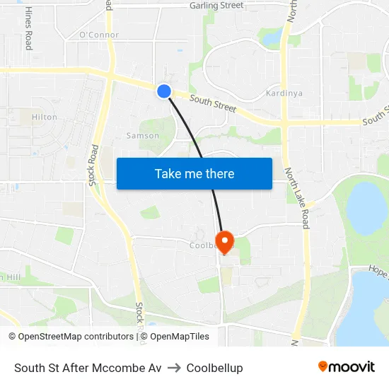 South St After Mccombe Av to Coolbellup map