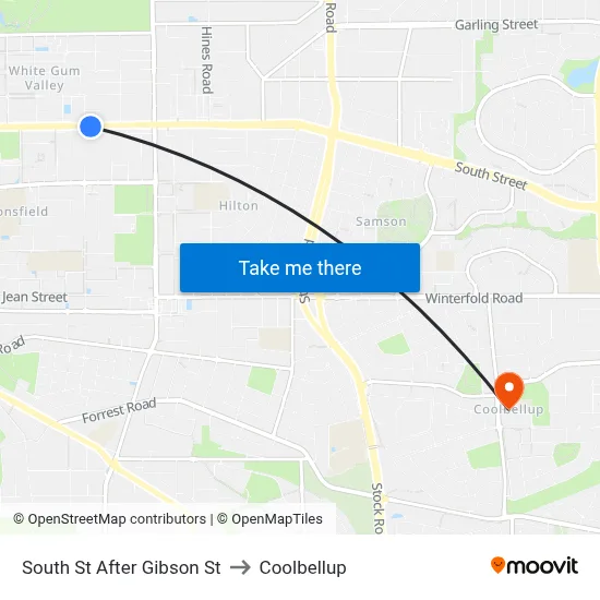 South St After Gibson St to Coolbellup map