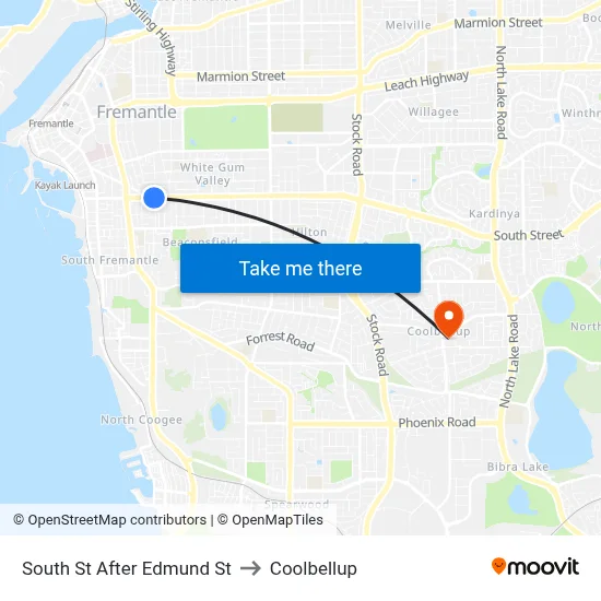 South St After Edmund St to Coolbellup map