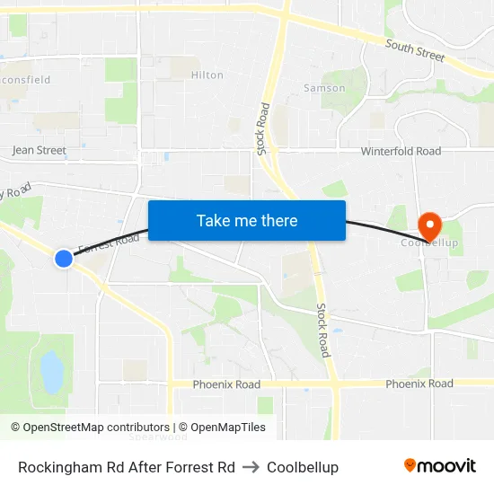 Rockingham Rd After Forrest Rd to Coolbellup map